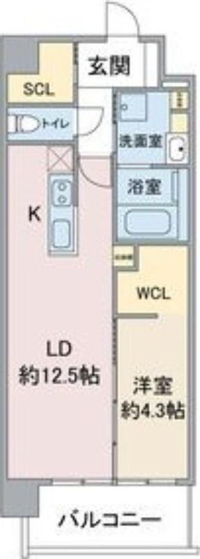 VERT 桜(1LDK/1階)の間取り写真