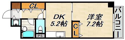 プエンテ21(1DK/3階)の間取り写真