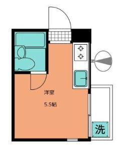 HX池尻(ワンルーム/4階)の間取り写真