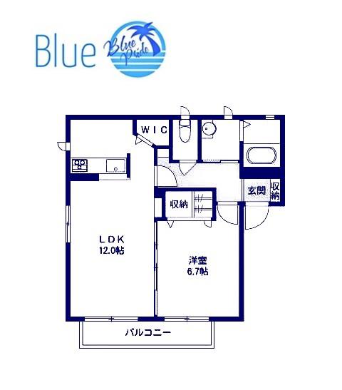 クラヴィエ鎌倉(1LDK/1階)の間取り写真