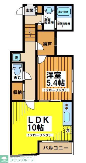 リキューザ永福(1LDK/4階)の間取り写真