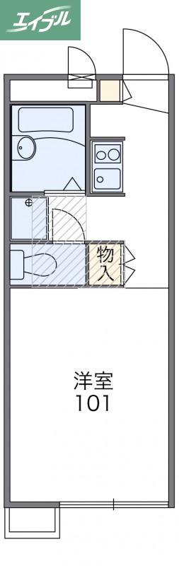 FOREVER RESIDENCE IMAIII(1K/1階)の間取り写真