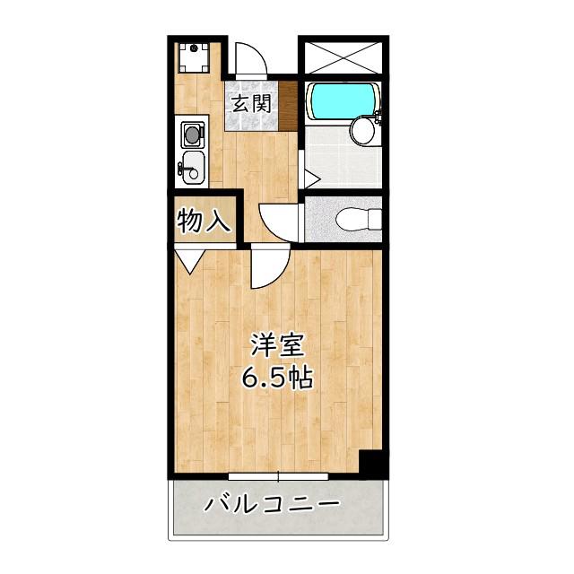 フェスタ千代田(1K/3階)の間取り写真