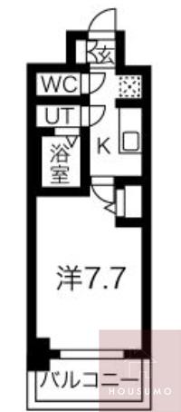 MJC大阪ラフィーネ(1K/2階)の間取り写真