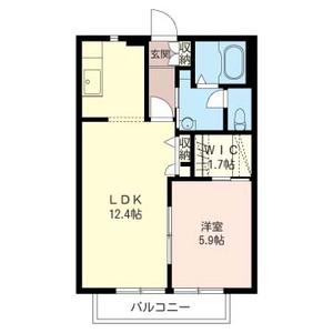 イナリヤマハイツ(1LDK/2階)の間取り写真