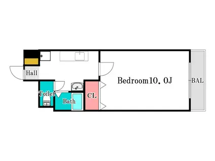 FサンヴィレッジIII(1K/1階)の間取り写真