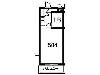 ユースフル武蔵小杉(ワンルーム/5階)の間取り写真