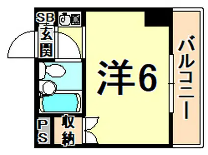 アネックス高座(ワンルーム/2階)の間取り写真