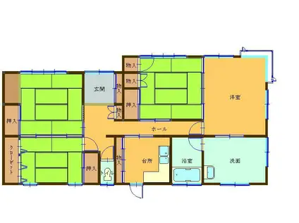 スペランツァ本庄(4DK/1階)の間取り写真