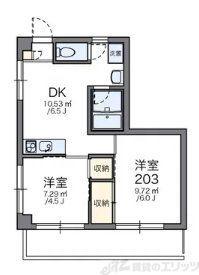 レオパレス康徳ハイツ(1SDK/3階)の間取り写真