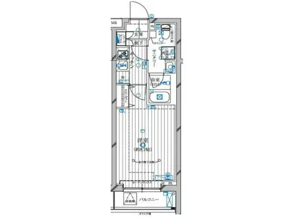 レガリス蒲田(1K/7階)の間取り写真