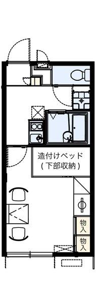 レオパレスコンフォート光明池(1K/1階)の間取り写真