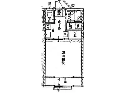 アーバんハイツB(1K/1階)の間取り写真