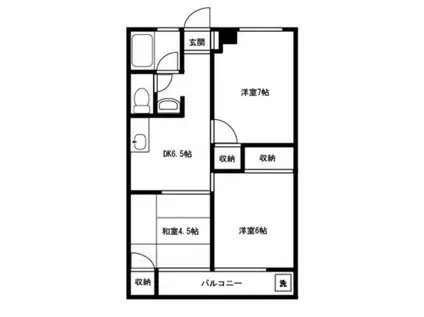 グレートキシ(3DK/1階)の間取り写真