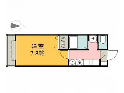 メープル・ソフィア(1K/1階)の間取り写真