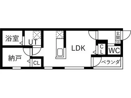 ジュエル刈谷大正町(1LDK/1階)の間取り写真