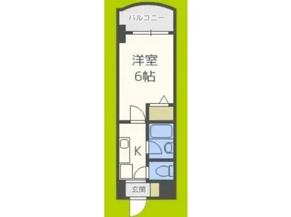 ローズコーポ西中島(1K/9階)の間取り写真