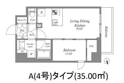 AUFTAKT 天王寺(1LDK/3階)の間取り写真
