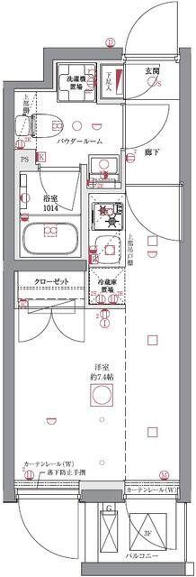 ユリカロゼAZ亀有(ワンルーム/2階)の間取り写真