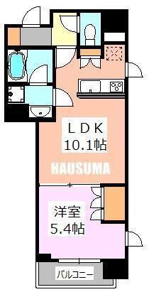 エクセレンシア駒込(1LDK/6階)の間取り写真
