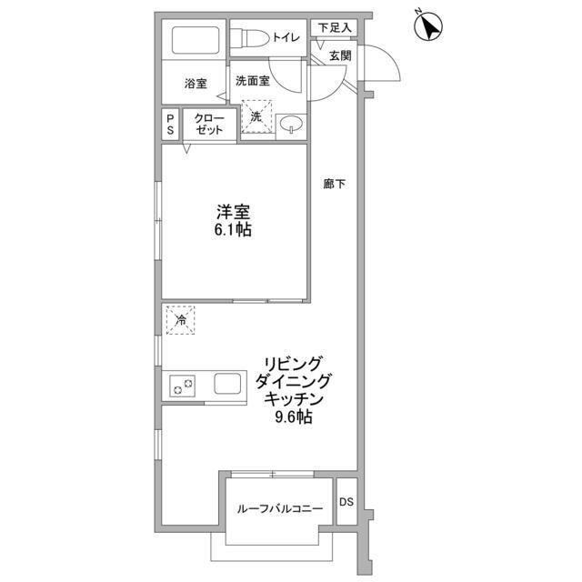 ラ ヴォワ ラクテ(1LDK/3階)の間取り写真