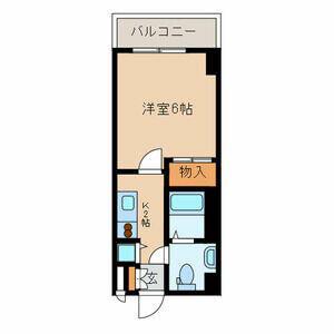 パークフロント(1K/3階)の間取り写真