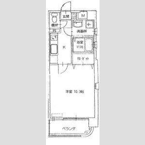 シェドゥーヴル八事(1K/6階)の間取り写真