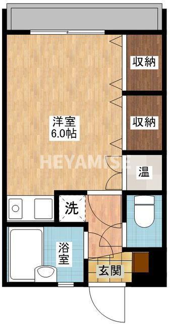 井上ハイム(ワンルーム/3階)の間取り写真