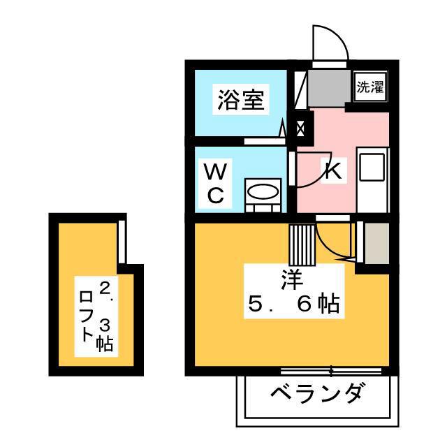 KLEIS上石神井(1K/2階)の間取り写真