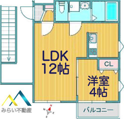 LA-CREA ZII(1LDK/3階)の間取り写真