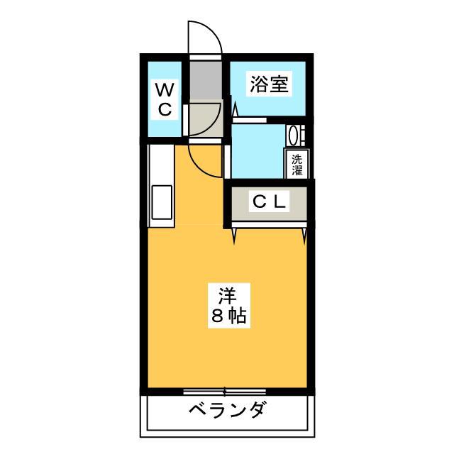 サンビレッジ白金(ワンルーム/3階)の間取り写真