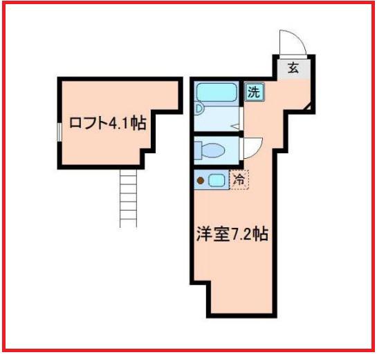 アペックス堀切5(ワンルーム/1階)の間取り写真