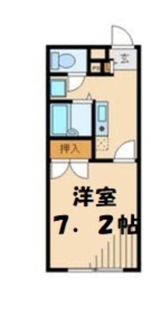 アムール琴(1K/1階)の間取り写真