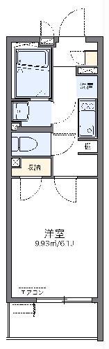 レオネクストMINATO(1K/2階)の間取り写真