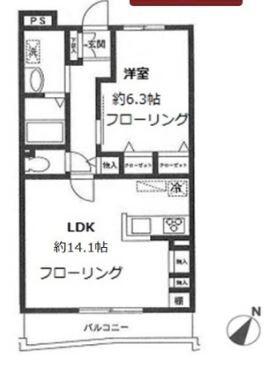 フェアリーペット弐番館(1LDK/1階)の間取り写真