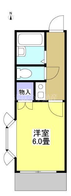 レオパレス新津町(1K/1階)の間取り写真