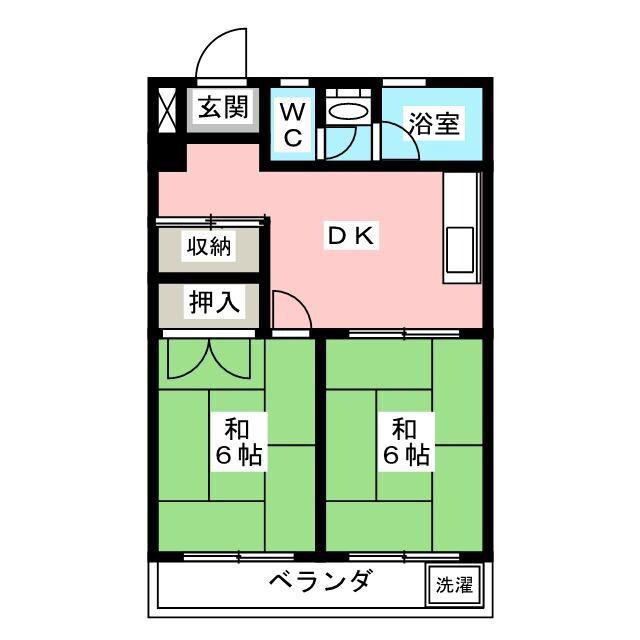 宮崎ビルディングメゾン小岩(2DK/7階)の間取り写真
