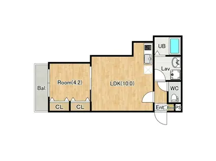 シエロコート入間(1LDK/3階)の間取り写真