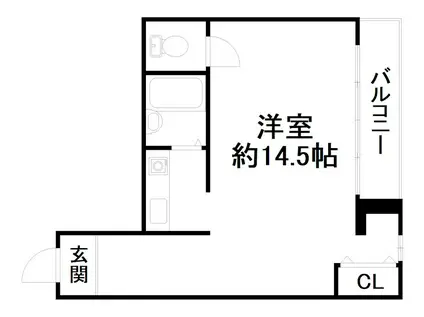 サンハイツまつばら(ワンルーム/2階)の間取り写真