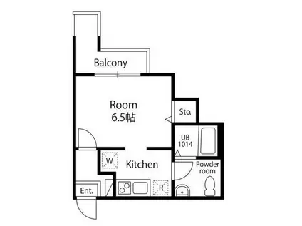 GREEN LAGOON 上山2丁目(ワンルーム/1階)の間取り写真