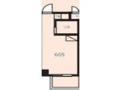 仲町台フェニックスコート(ワンルーム/6階)の間取り写真