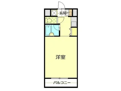 伊勢原八番館(ワンルーム/5階)の間取り写真