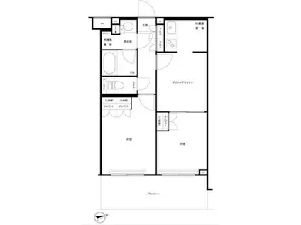 ルーブル大森西(2DK/2階)の間取り写真