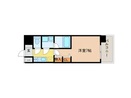 SPLENDID MIKUNIII(1K/3階)の間取り写真