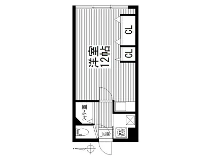 ノーヴス・アーバンビル(ワンルーム/8階)の間取り写真