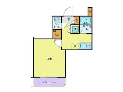 スカイコート練馬桜台(1K/4階)の間取り写真