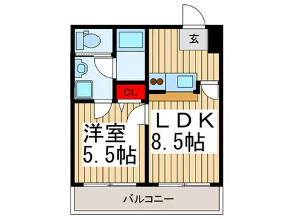 東和プラザA館・B館(1LDK/8階)の間取り写真