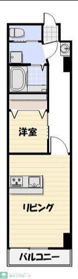 総建みどりハイム(1LDK/2階)の間取り写真