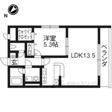 ボア・ソルテ壱番館(1LDK/2階)の間取り写真