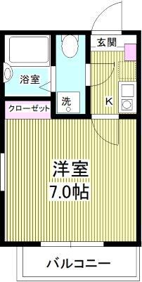 アンジュール(1K/3階)の間取り写真